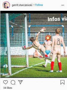 Read more about the article German Football Team Naked To Protest Commercialisation
