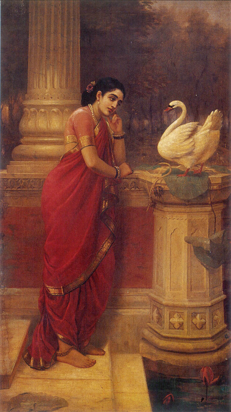 Raja Ravi Varma Paintings - Agaligai by Prawal