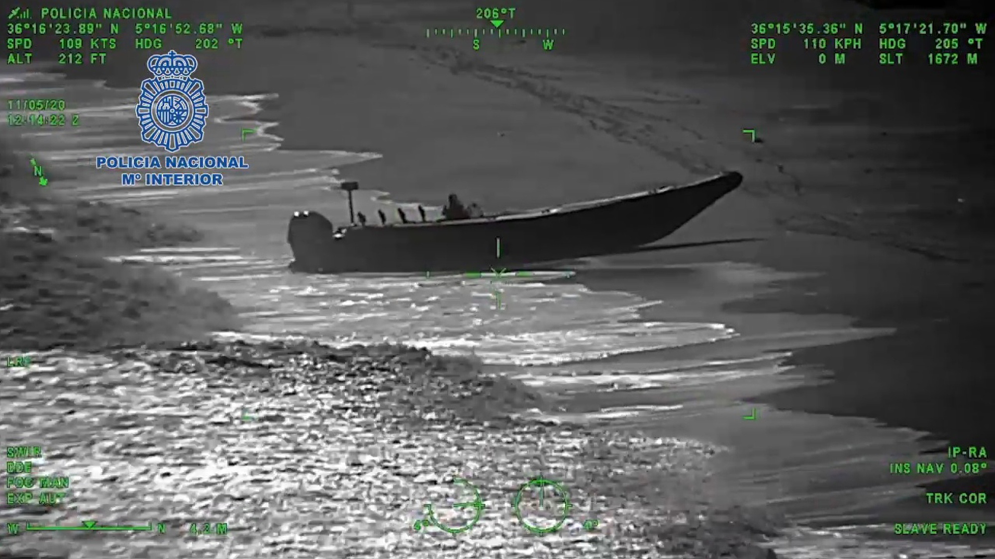 Read more about the article Huge Narco Boat Stranded In Beach After Helicopter Chase Operation With Two Arrested