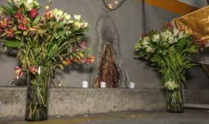 Read more about the article Devotees Flock To See Virgin Mary Wall Stain In Car Park