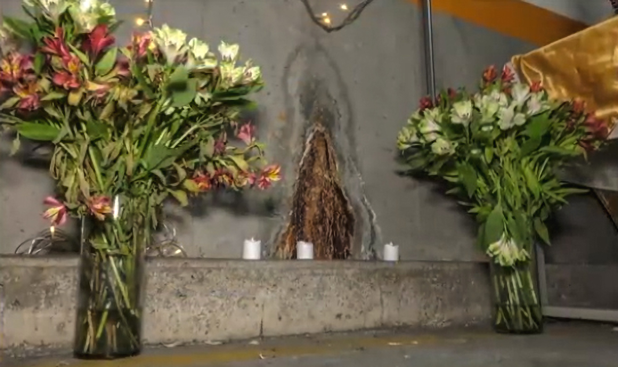 Read more about the article Devotees Flock To See Virgin Mary Wall Stain In Car Park