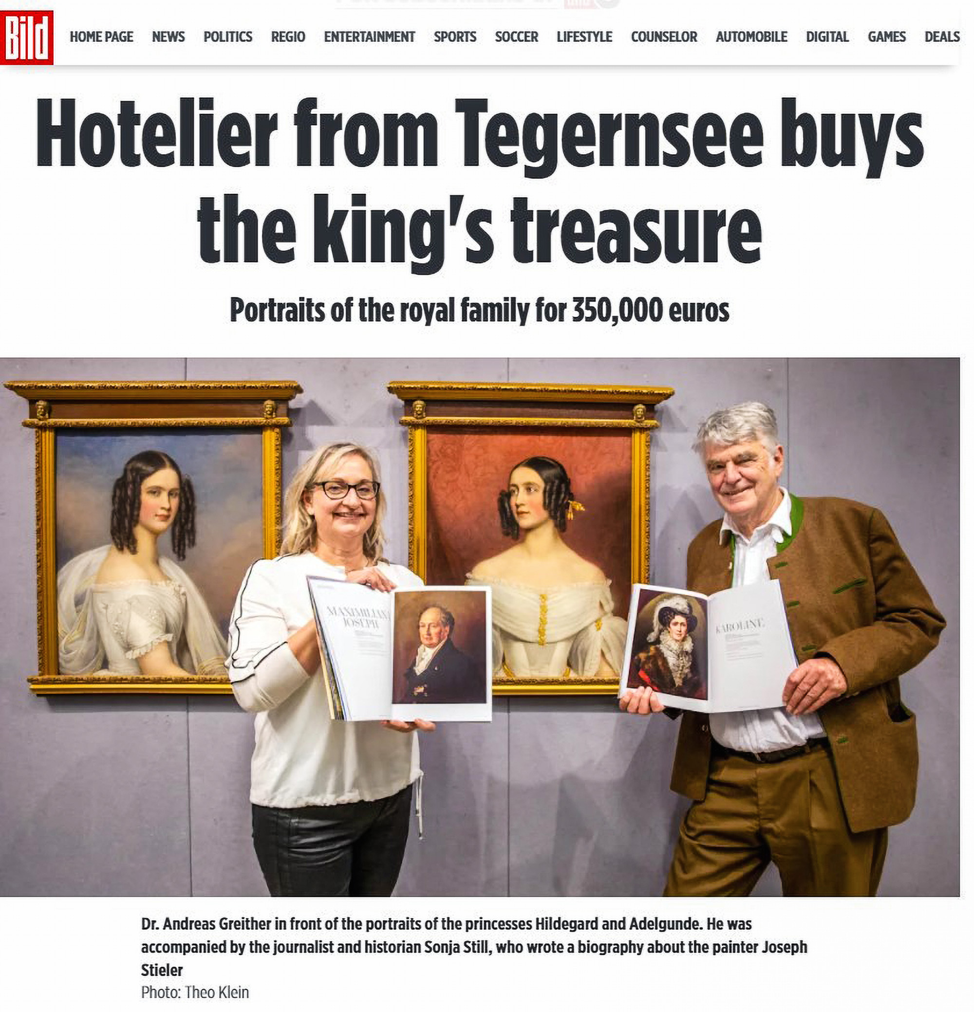 Read more about the article Hotelier Spends GBP 300K On Paintings From Long-Lost Treasure Of King Ludwig III