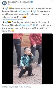 Read more about the article Worlds Shortest Living Man Turns 35 After Regaining World Guinness Title In 2020