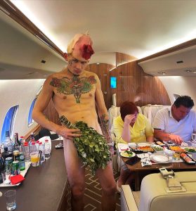 Read more about the article Russian Rapper Strips Naked On Private Jet In Front Of Fiancee And Her Parents