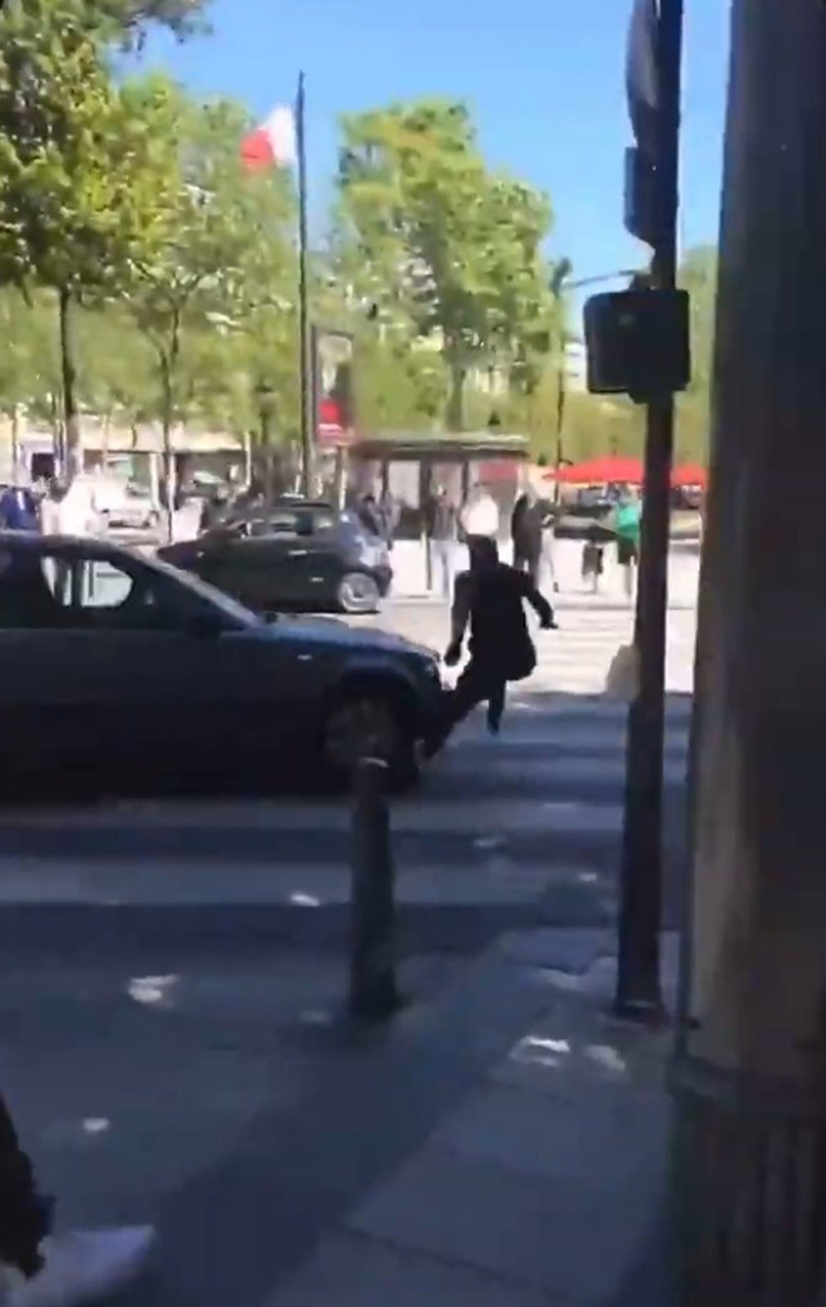 Read more about the article Shocking Moment Motorist Runs Over Man With Car In Heart Of Paris
