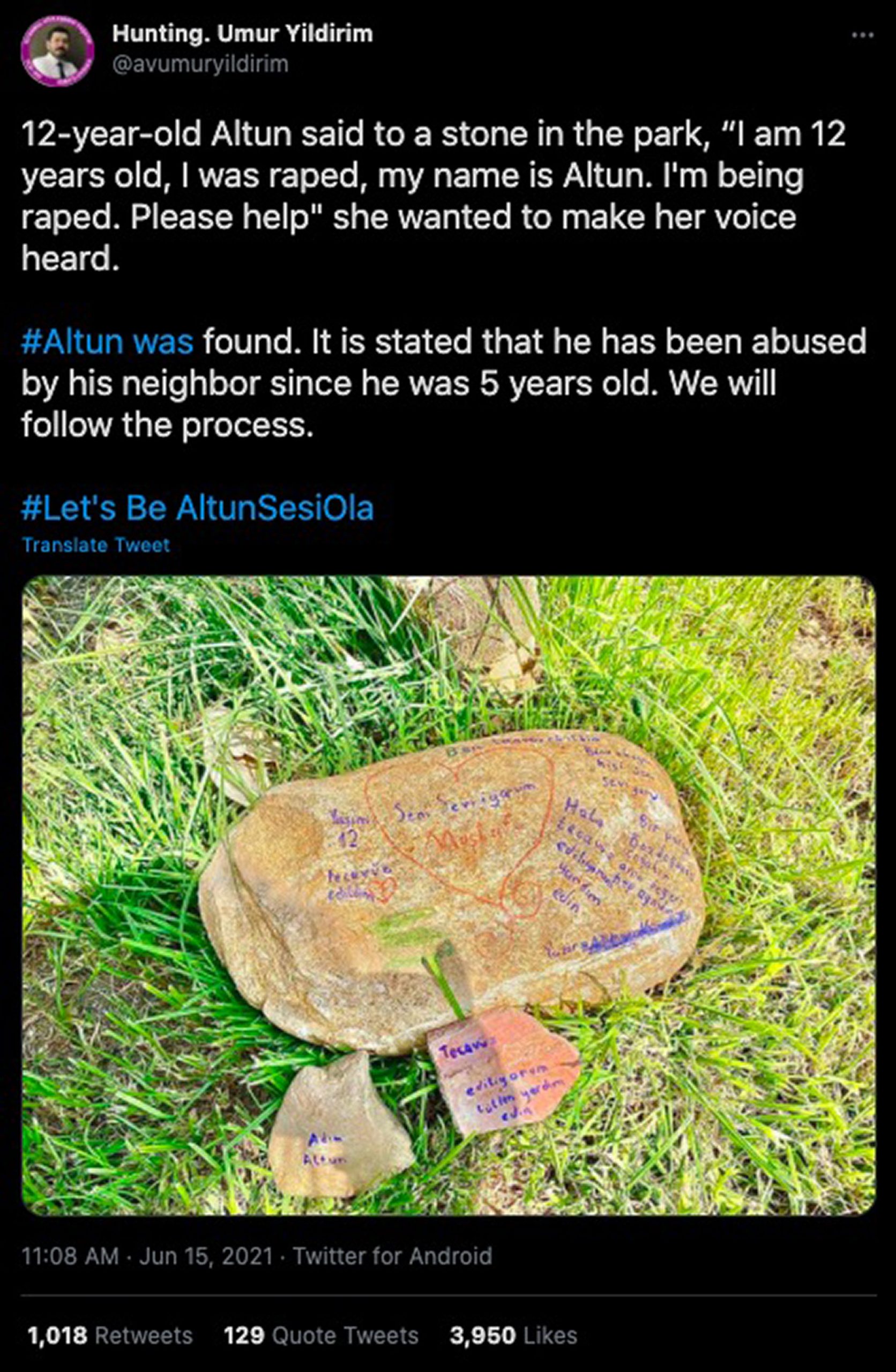 Read more about the article This Is The Stone That Exposed The Shocking Story of A Raped Schoolgirls Seven Year Ordeal
