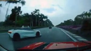 Read more about the article Moment Speeding McLaren Driver Crashes Into Barrier On Singapore Motorway