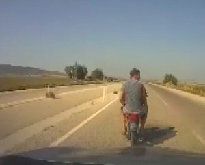 Read more about the article Vivid Dashcam Footage Shows Biker Duo Catapaulted Onto Front Of Car After RearEnd Crash