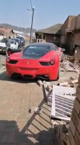 Read more about the article Red Ferrari Latest Vehicle To Crash Into Womans Frequently Hit Home
