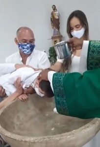 Read more about the article 6 Year Old Boys Hilarious Baptism Goes Viral After He Tells Priest He Doesnt Know How To Do It Properly