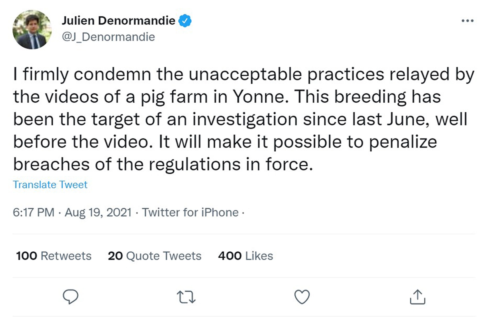 Read more about the article Minister Slams Pig Farm In Horror Footage Where Sows Are Stabbed With Screwdrivers And Maggots Feast On Carcasses
