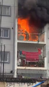 Read more about the article Woman Burnt Alive On Flame-Ravaged Balcony In Front Of Shocked Onlookers