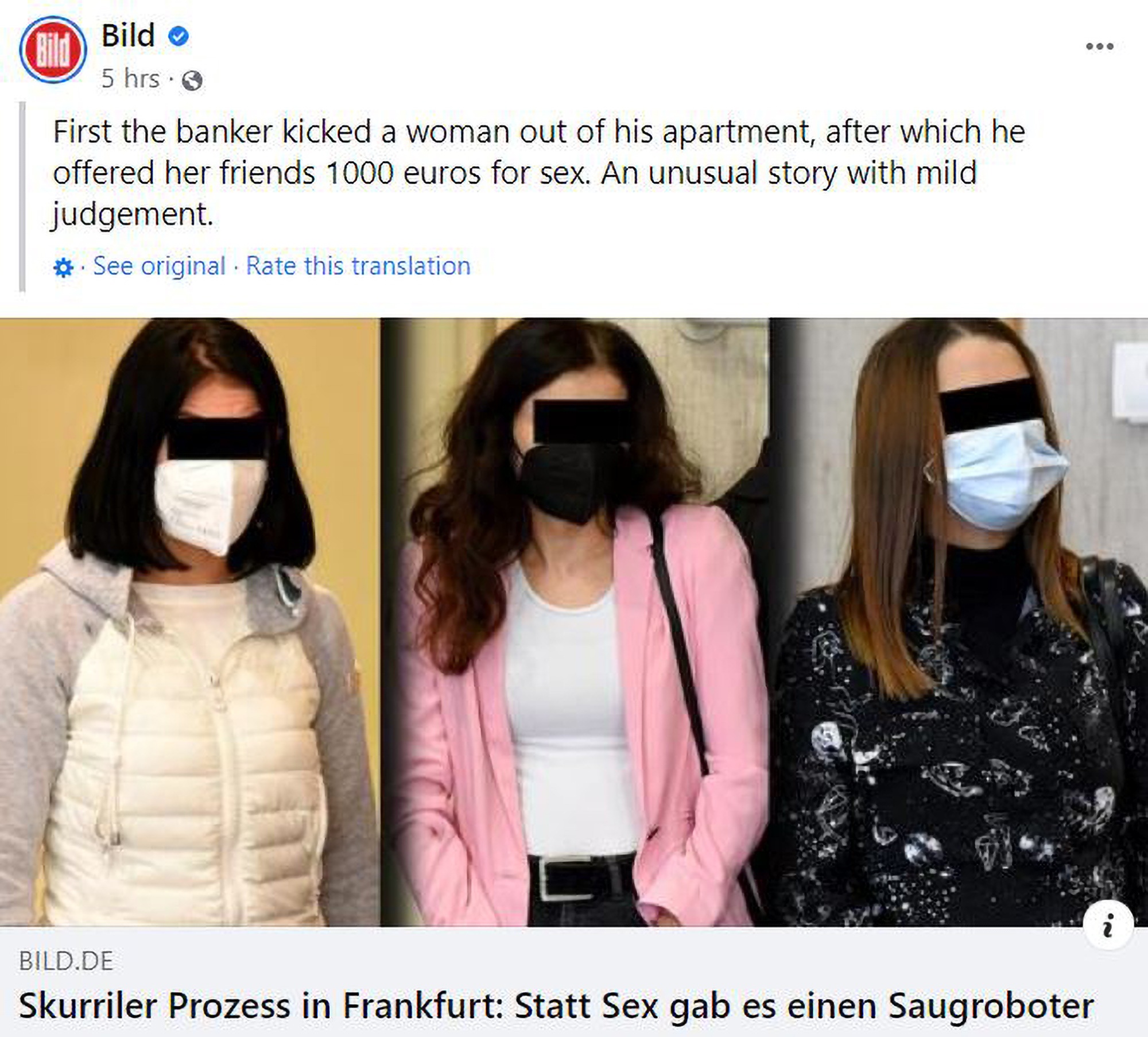Read more about the article Romanian Prostitutes Fined For Beating Up British Banker And Stealing His Cleaning Robot