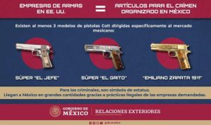 Read more about the article Mexico Accuses US Gun Firms Of Designing Firearms Aimed At Cartels