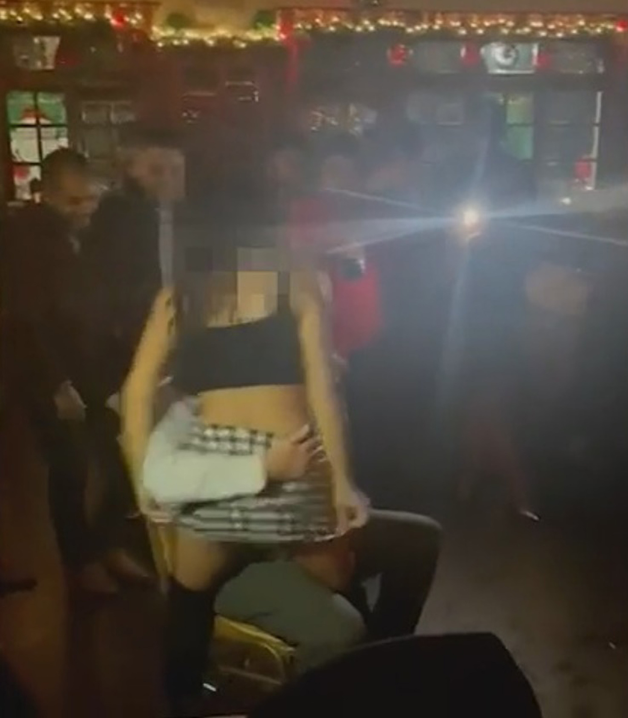 Wife gives lap dance