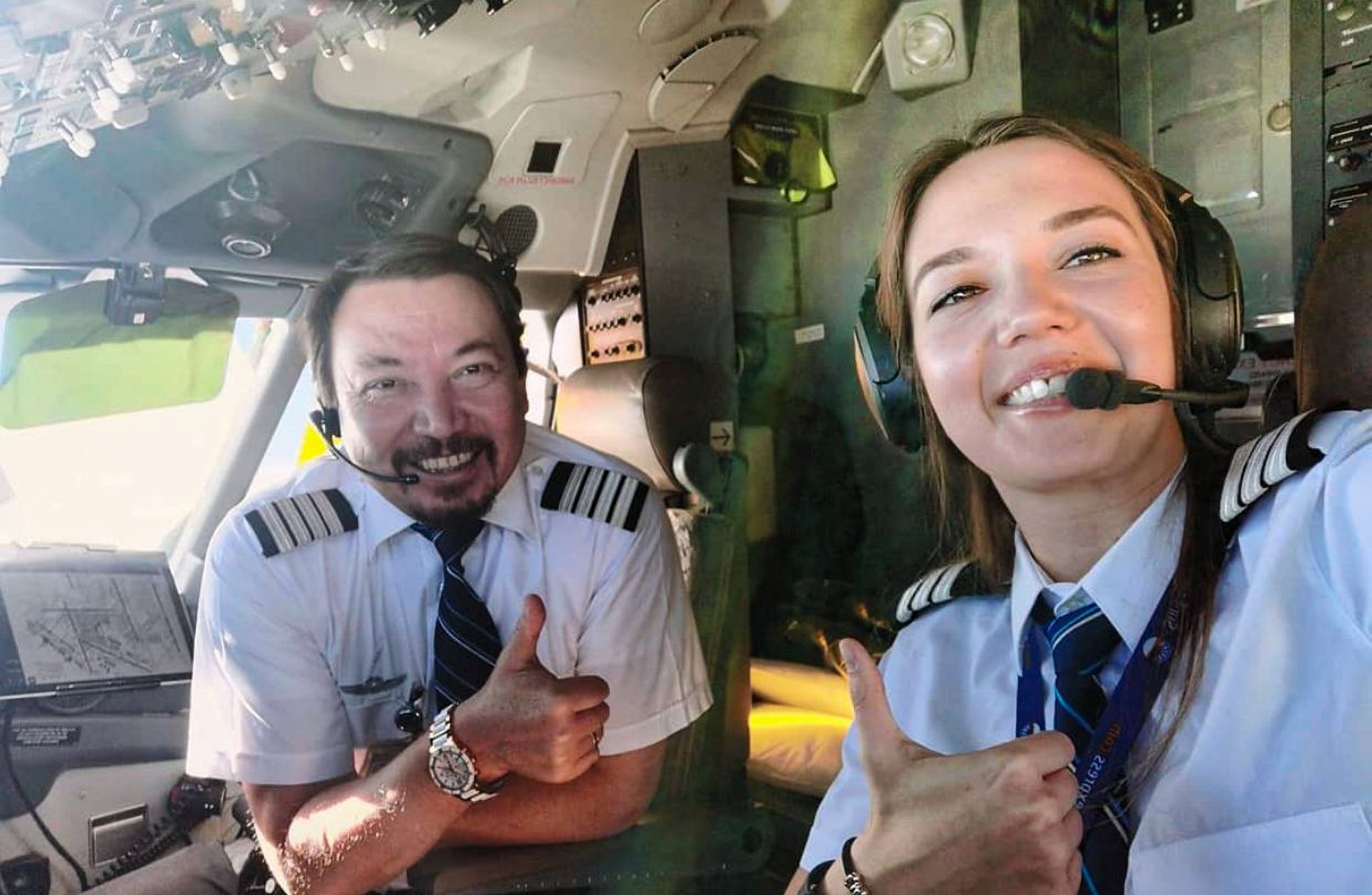 Read more about the article Female Pilot, 30, In Dreamland After Sharing Cockpit With Hero Dad