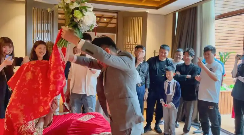Groom Kisses Veiled Bride And Realises It Is Actually Prankster Dad-In-Law Underneath