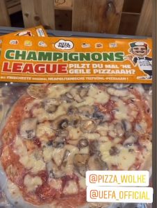 Read more about the article UEFA Sues German Pizzeria Over Mushroom-Topped Champignons League Pizza