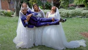 Read more about the article Polygamous Man In Congo Weds Triplets On Same Day In Dazzling Wedding After They Ask Him To Marry All Of Them