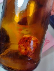Read more about the article WHODVE THUMB-K IT: Man Finds Severed Finger In Beer Bottle