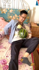 Read more about the article BABY BUMP: Man Experiences Being Pregnant by Strapping Watermelon to Himself