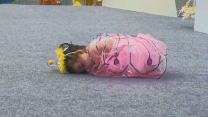 Read more about the article THE VERY SLEEPY BUTTERFLY: Nappy Moment Little Girl Falls Asleep During School Show
