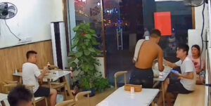 Read more about the article JUST NIPPING OFF WITH THIS: Topless Man Steals Restaurant Diners’ Food