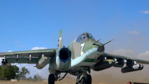 Read more about the article Russia Shows Su-25 Fighter Jet Attacking Ukrainian Military Positions