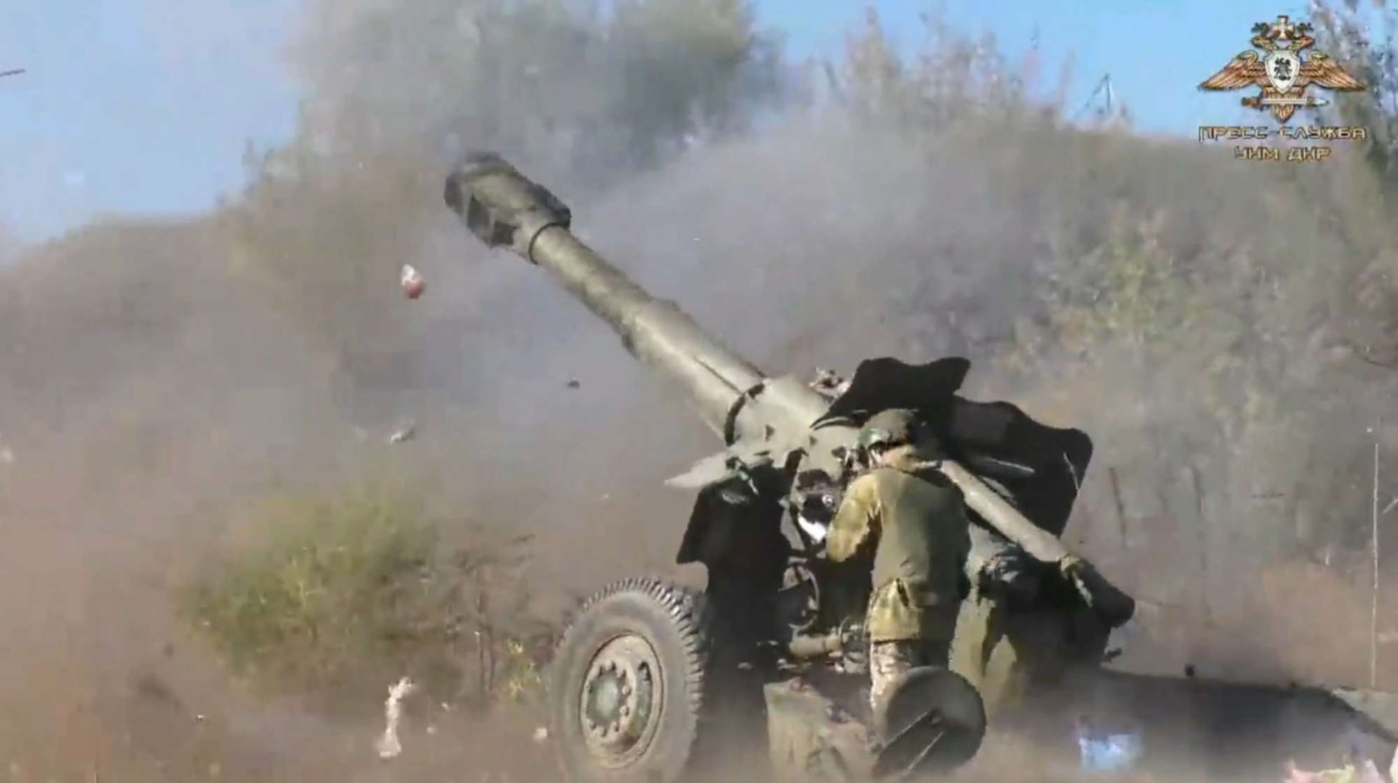 Read more about the article Pro-Russian DPR Shows Off Its Artillery That It Says Is Cleansing Ukrainian Village