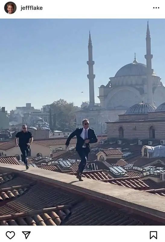 Read more about the article THE NAME’S, ER, FLAKE, JEFF FLAKE: US Ambassador Recreates Classic 007 Scene