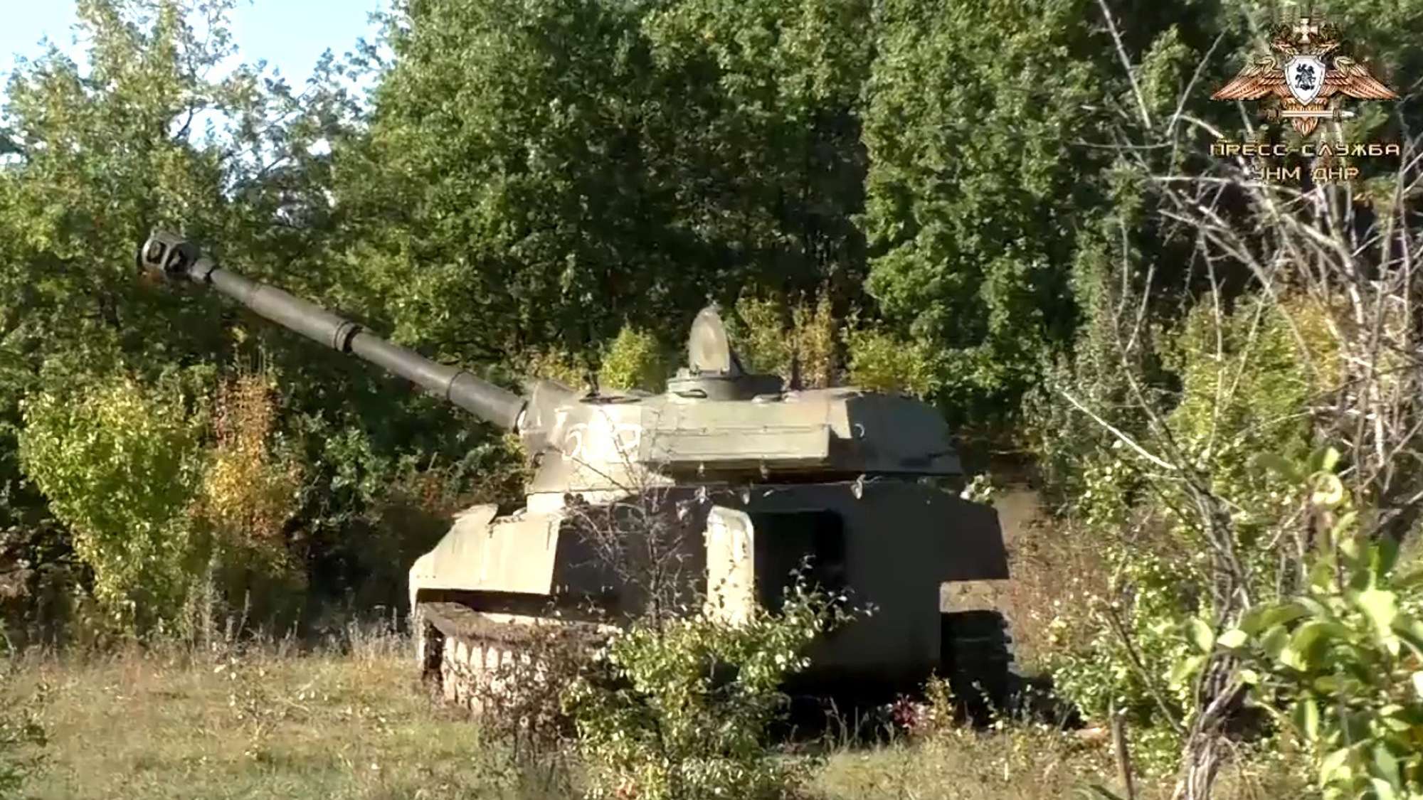 Read more about the article DPR Shows Self-Propelled Howitzer Firing At Ukrainian Positions