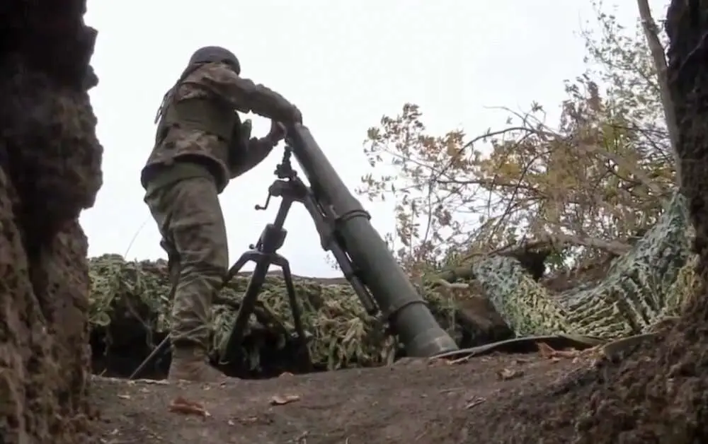 Read more about the article Ukrainian Border Guards Use Mortars To Hit Russian Positions In Donetsk Region