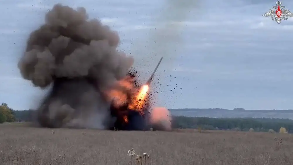 Read more about the article Russia Says Uragan MLRS Fired Rockets At Ukrainian Military Positions