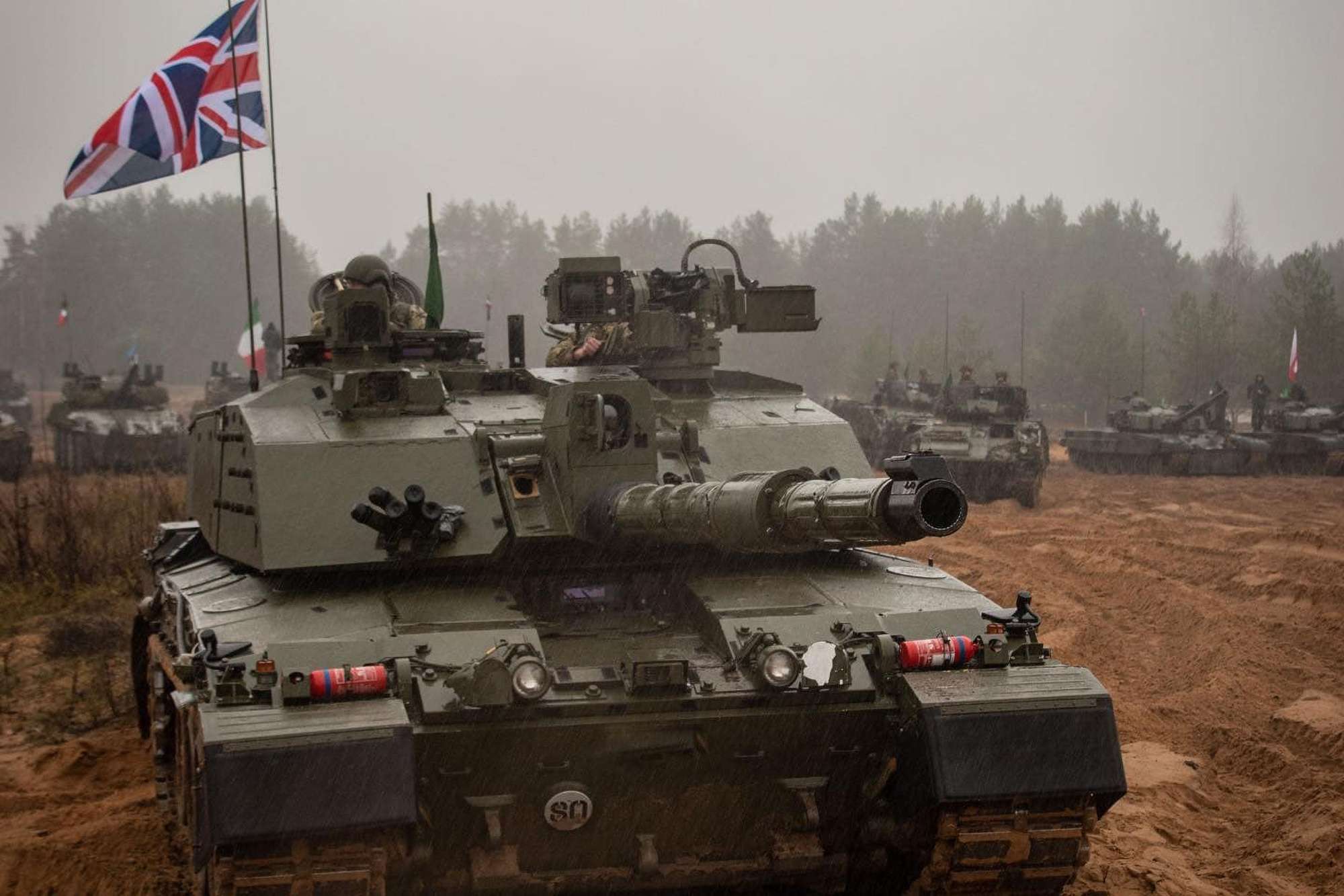 Read more about the article UK Joins NATO Allies For Main Battle Tank Live-Fire Show Of Force In Baltics