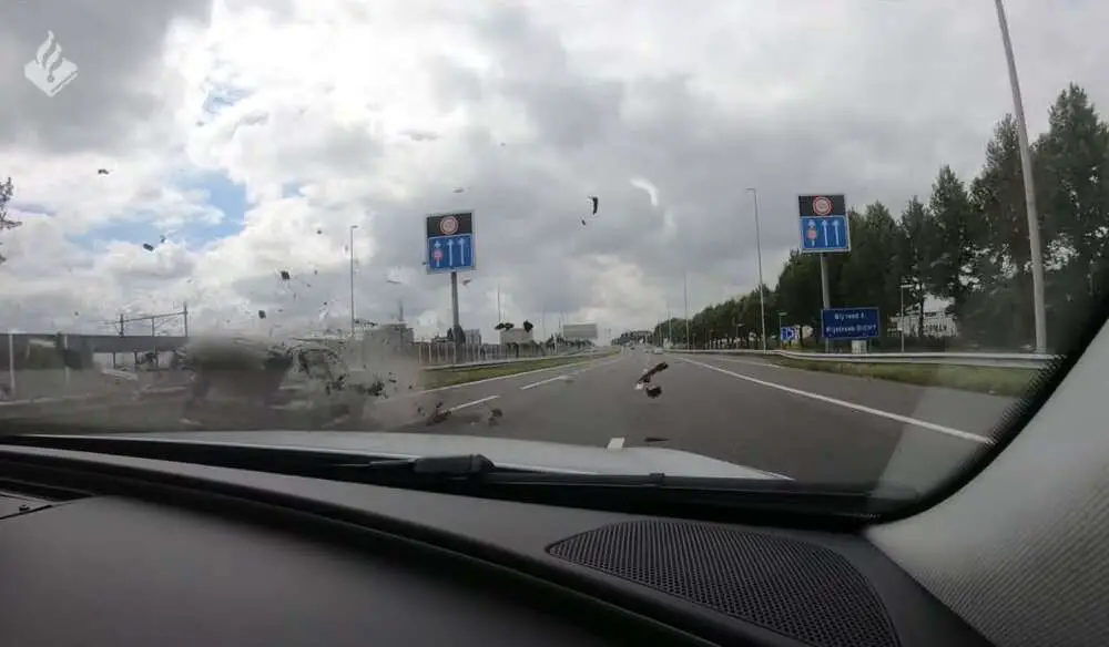 Read more about the article CRUSH BARRIER: Moment Dutch Cops Destroy Gunman’s Car In High Speed Chase