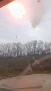 Read more about the article Ukrainian Soldier Gives Thumbs Up As Multiple Launch Rocket System Fires Salvo Of Missiles At Russians