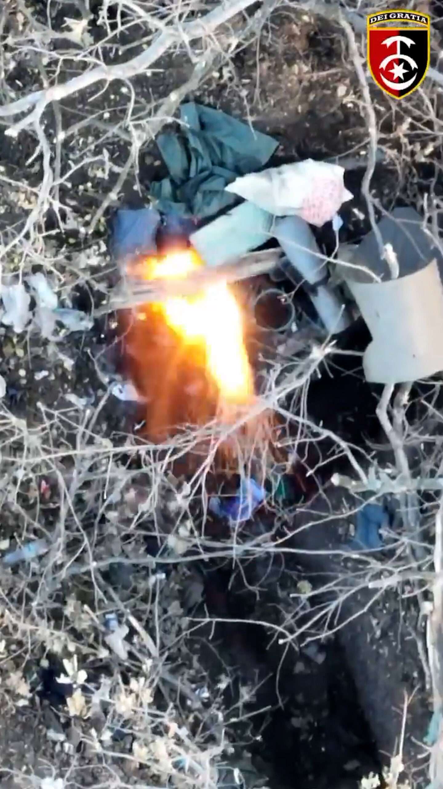 Read more about the article Ukrainian Drone Drops Three Bombs Into Russian Trenches