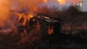 Read more about the article So-Called DPR Says Its Artillery Hit Ukrainian Troops With Giatsint-B Howitzers In Donetsk