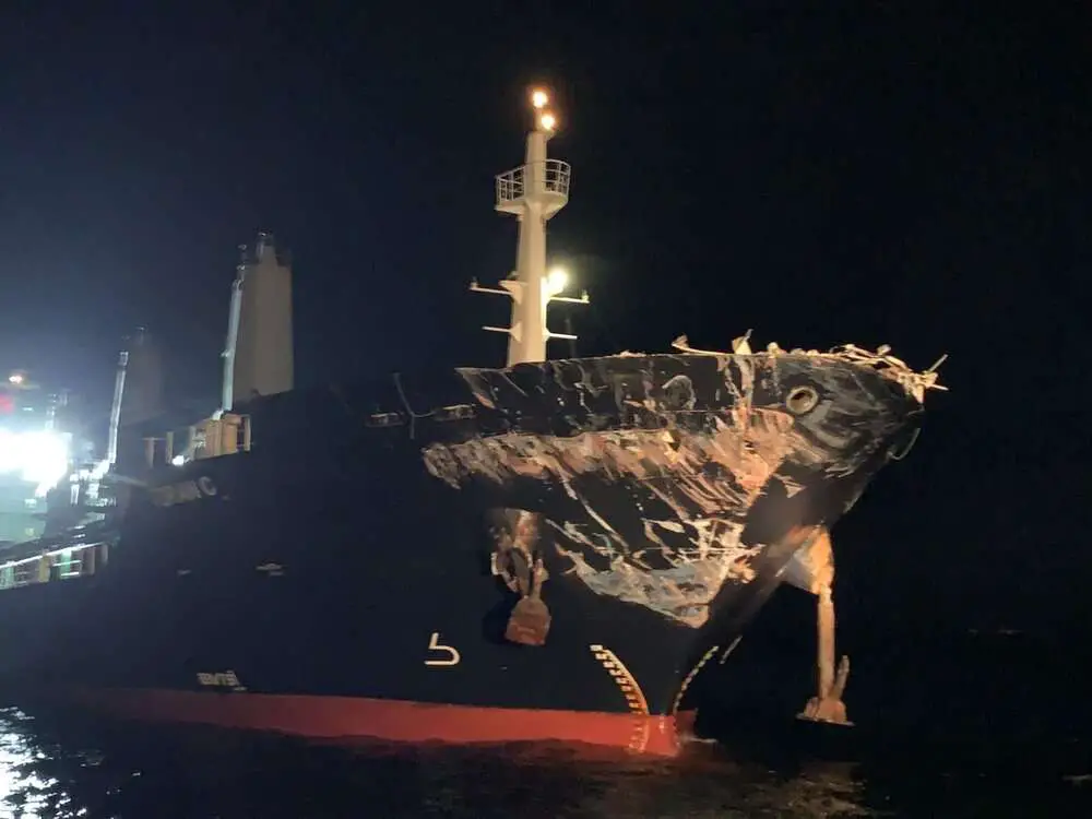 Read more about the article NIGHT FRIGHT: Shocking Moment Massive Cargo Ships Crash In Turkey’s Bosphorus Straight In The Dark