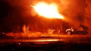 Read more about the article Slick Nighttime Footage Shows Rocket Launcher Firing Salvo Of Missiles At Ukrainian Targets
