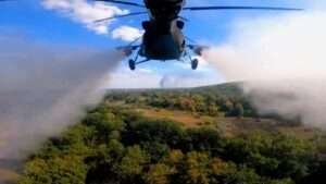 Read more about the article Ukraine’s Military Helicopters Launch A Barrage Of Missiles Towards Russian Forces