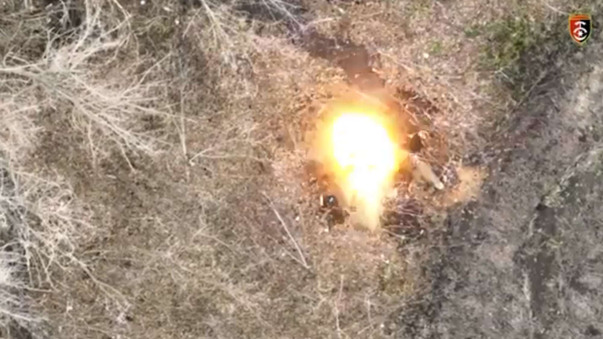 Ukrainian Drones Drop Numerous Bombs On Russian Dugouts As Troops Flee For Cover
