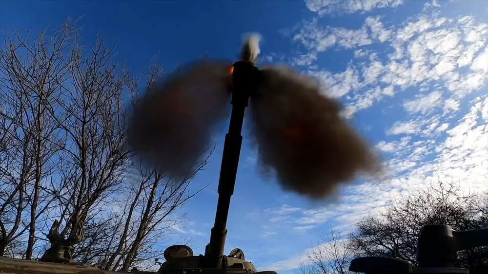 Read more about the article Russia Says Self-Propelled ‘Gvozdika’ Howitzers Fired On Ukrainian Positions