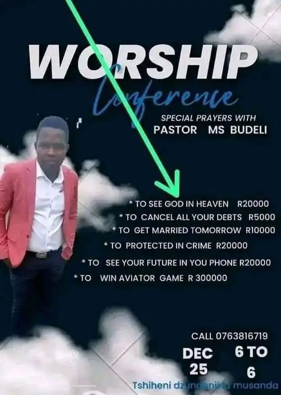 Read more about the article BAD FAITH: Pastor Offers Miracles Including Seeing God For GBP 1k Or Gambling Success For GBP 14k