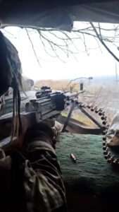 Read more about the article Ukrainian Machine Gunners Shoot At Russian Invaders From Snowy Fortified Position