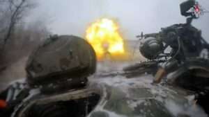 Read more about the article Russia Claims Its T-80 Tanks Destroyed Ukrainian Military Positions