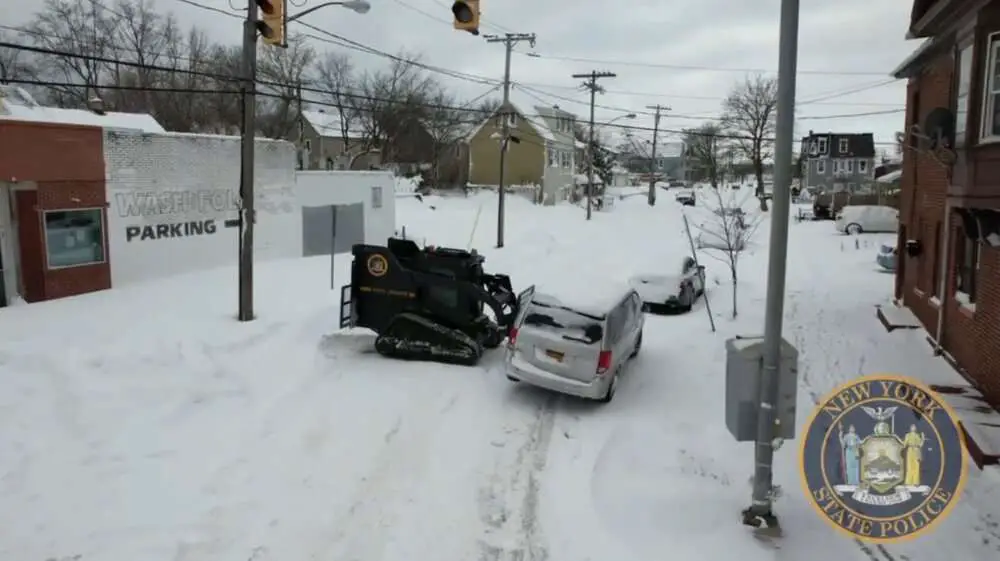 Read more about the article SNOW JOKE: Armoured Critical Incident Vehicle Used To Clear Streets By New York Cops