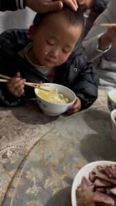 Read more about the article NAPPY NEW YEAR: Boy Saw In Year Of Rabbit Snoozing In Soup Bowl