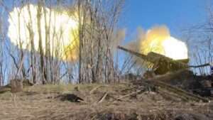 Read more about the article Russia Says Its Artillery Has Hit Ukrainian Military Positions With Massive Strikes