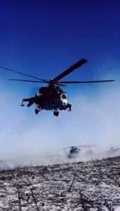 Read more about the article Ukrainian Attack Helicopters Fly Low And Fire Missiles At Russian Forces